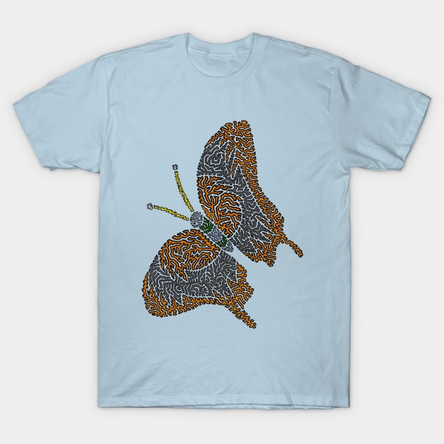 Harvest Butterfly T-Shirt by NightserFineArts